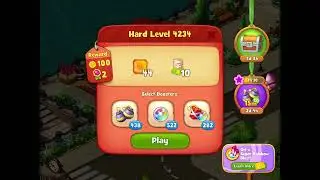 Gardenscapes Level 4234 With No Boosters - Hard Level