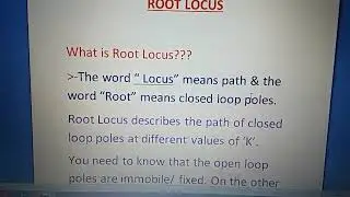 Simplest way to solve a ROOT LOCUS problem.