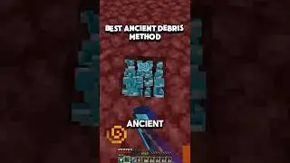 Best Ancient Debris Method In Minecraft! #minecraft #survival #minecraftfarms