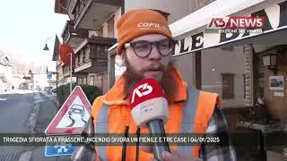 TRAGEDIA SFIORATA A FRASSENE', INCENDIO DIVORA UN FIENILE E TRE CASE | 04/01/2025