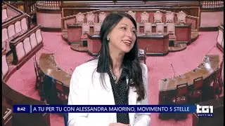 Alessandra Maiorino ospite a Tg1 Mattina - 13/04/2023