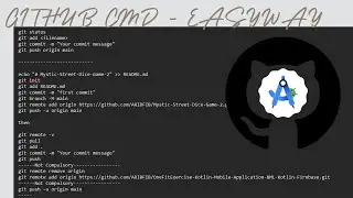 How to push the code through Android Studio to github - github commands