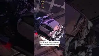 NJ Transit train hits car on tracks in Ramsey