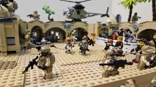 Lego military Desert Army diorama 