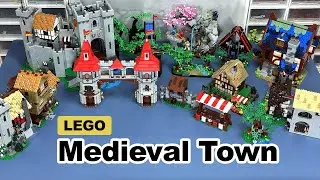 My LEGO Medieval Town is Taking Shape! (Layout Test & Scale Problem)