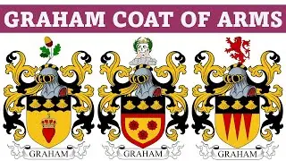 Graham Coat of Arms 1 of 2 & Family Crest - Symbols, Bearers, History