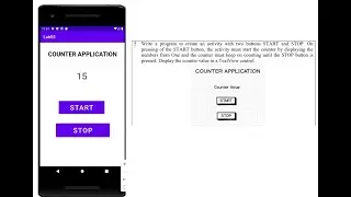 VTU MAD LAB::18CSMP68::PART-A::Lab 5 || ПРИЛОЖЕНИЕ СЧЕТЧИКА #VTUMADLAB5 #COUNTERAPPLICATION