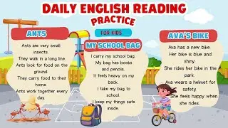English Reading Practice for Kids | Simple Sentences | Learn to Read