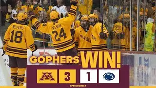 Highlights: #1 Minnesota Hockey Splits With #8 Penn State