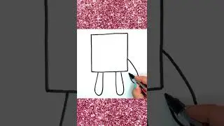 How to Draw numberblock 1 very easy #shorts