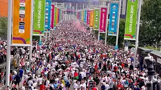 Wembley Stadium Wild English Fans