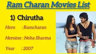 Ramcharan Movie list😎🤩 #ramcharan#movie#tollywood#mega
