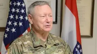 General Frank Grass Visits Missouri National Guard after Winter Floods