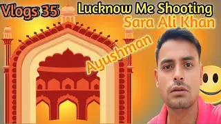 Lucknow City Me Movie Shooting🎥🍿 Village Shooting Views 😆