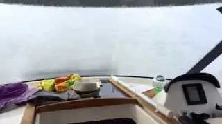 Crossing Kvarner with waves splushing