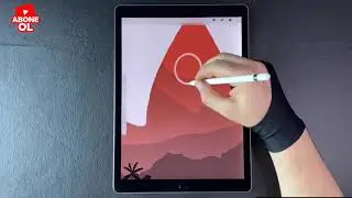Basit Manzara Çizimi İpad Pro ile, Simple Landscape Drawing - with İPad Pro