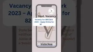 Vacancy For SBI Clerk  2023 &ndash; Apply Online for 8283 Posts