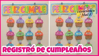REGISTRO DE CUMPLEAÑOS || REGRESO A CLASES || DIY