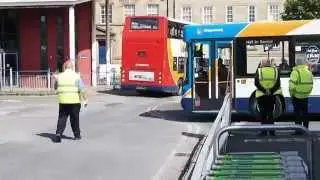 Banksmen Hard at Work at Lancaster Bus Station