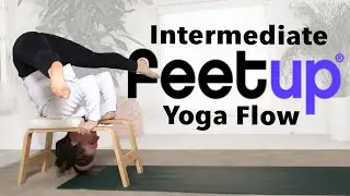 FeetUp® Trainer - Intermeditate Feetup Yoga - Minimal Cues Yoga Flow - YogaCandi