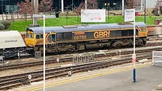 GBRf 66750 At Sheffield From Peak Forest Cemex Gbrf To Selby (Gb Railfreight)
