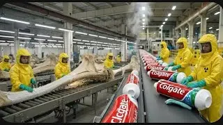 Inside the Toothpaste Factory - From Animal Bones to Toothpaste | short Process