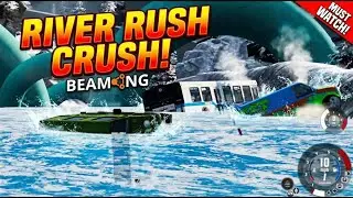 🌊💥River Rush Crush! - BeamNG.drive Destruction🌊💥