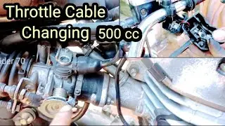How To Replace Accelerator Cable in Royal Enfield 500cc  // AcceleratoCable AK Rider 70 Malayalam '
