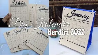 DIY KALENDER MEJA UNTUK 2022, CARA MEMBUAT KALENDER AESTHETIC🍀| Kurnia Jukie🇲🇨