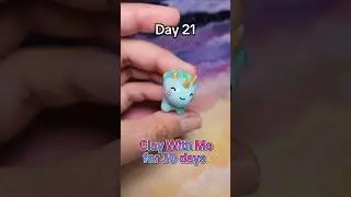 Day 21: Dinosaur 🦖✨️ | 30-Day Clay Challenge #polymerclay