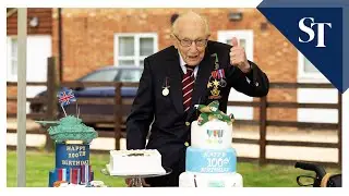 Fund-raising hero 'Colonel' Tom Moore turns 100