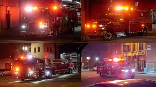 Pasadena Fire Department - Engine 31, Truck 31, & RA31 Responding