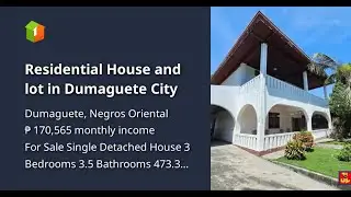 Residential House and lot in Dumaguete City