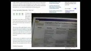 Copyright and Fair Use, as applied to Education & Teaching