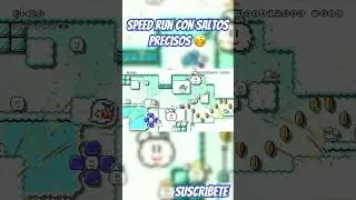 Speed run con saltos precisos 🥴 #nintendo #supermariomaker2 #streaming #shorts #gaming