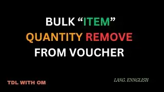 How to Remove Bulk Item Quantity Without Getting Banned | TDL With Om