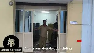 Aluminium double door sliding 