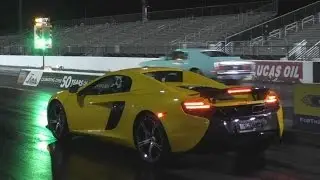 DRAG RACE:  McLaren 650S runs well into the 10's stock - To the Floor
