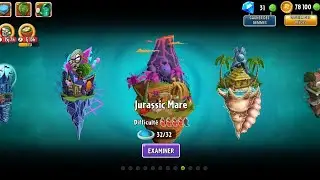 Plants Vs Zombies 2 - Jurassic Mare  ( Niveaux 1 &agrave; 5 )