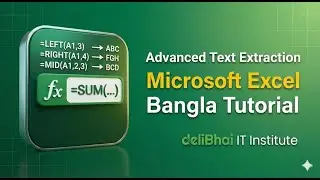 18.  Advanced Text Extraction । Microsoft Excel Tutorial । deliBhai IT Insitute