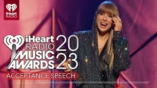 Taylor Swift Accepts The Song Of The Year Award At The 2023 iHeartRadio Music Awards
