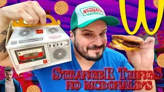 PROVEI TODO O CARDÁPIO DE STRANGER THINGS do MCDONALD'S - WAFFLE BURGER?