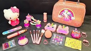 5 Minutes Satisfying With Unboxing Hello Kitty Make Up Beauty Fashion Set ASMR