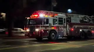 FDNY Squad Company 1 and Ladder 176 on Eastern Parkway, Brooklyn 