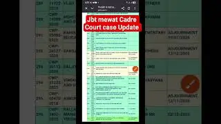 Jbt Mewat Cadre court case Update #jbtresult #hssccetresult