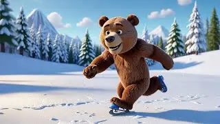 The Bear Who Went Ice Skating 🐻⛸️ | Funny Nursery Rhymes Songs for Kids & Toddlers