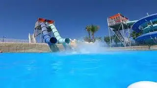 Cannon Drop Waterslide at Aphrodite Waterpark in Paphos Cyprus