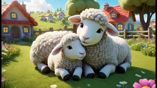 White Sheep, Fluffy and Fat | Soft Animal Song for Toddlers | Gentle Sheep Rhyme for Kids