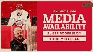 Elmer Soderblom & Todd McLellan - Morning Skate | Jan 16, 2026