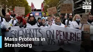 WATCH: Paris Hospital Blocked, Strasbourg Streets Filled in Health Worker Protests | AC15